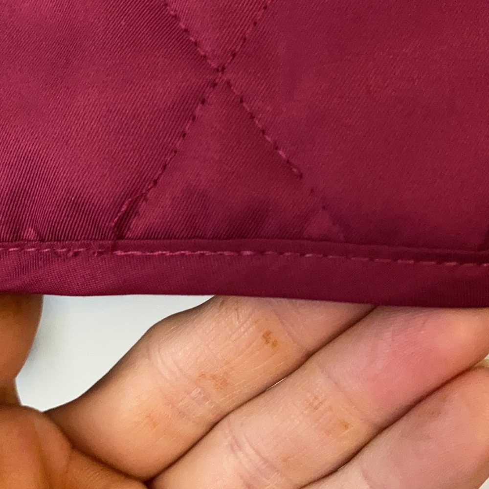 Burberry Quilted Bomber Jacket in Deep Burgundy - Picture 8 of 16